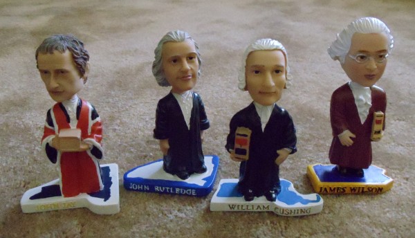 John Jay, John Rutledge, William Cushing, James Wilson bobbleheads