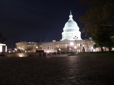 The Capitol dome and the south wing of the Capitol building