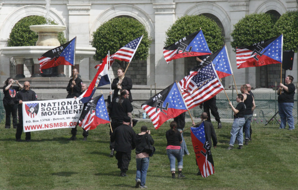 A Neo-Nazi rally on the US Capitol grounds