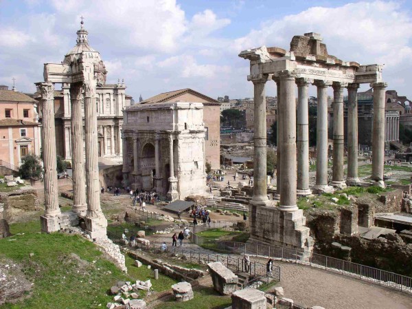 Modern ruins of the Roman Forum